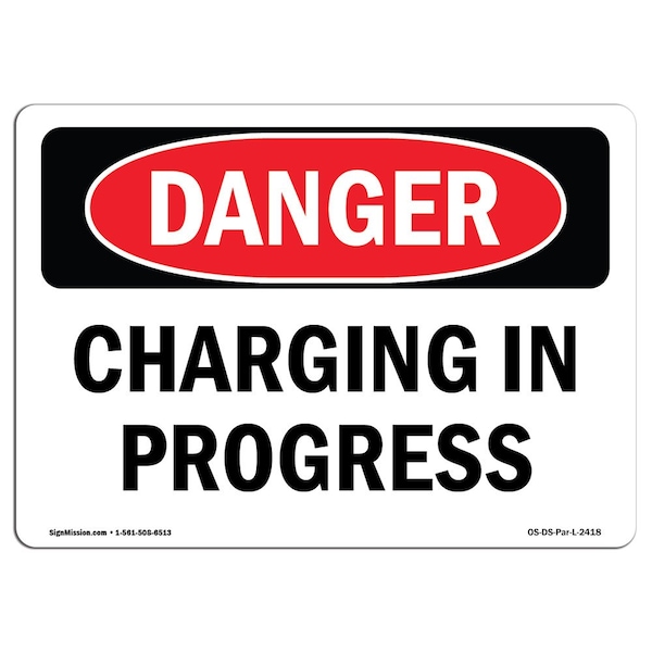 Safety Sign, OSHA Danger, 3.5" Height, Chemical Storage Area, Landscape, 10PK
